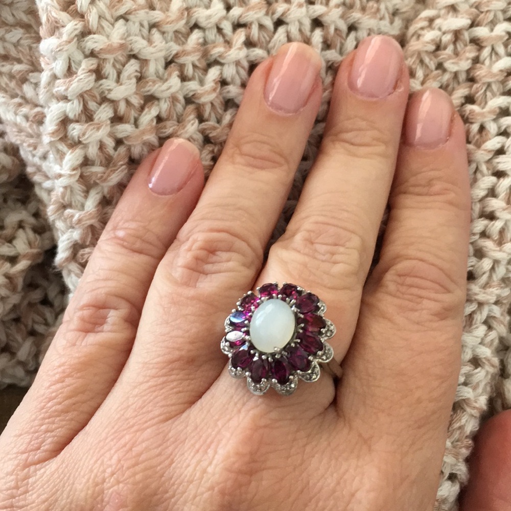 Sterling Silver And Ruby Ring - image 2